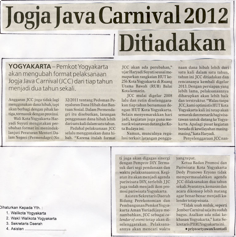 Kliping jogja terbaru